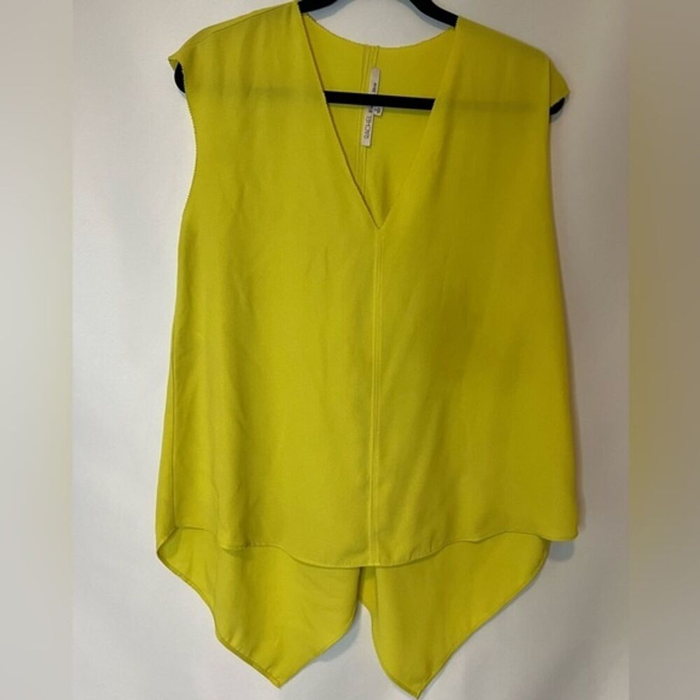Rachel Rachel Roy Top Womens Size Small Yellow V Neck Loose Fit Tank